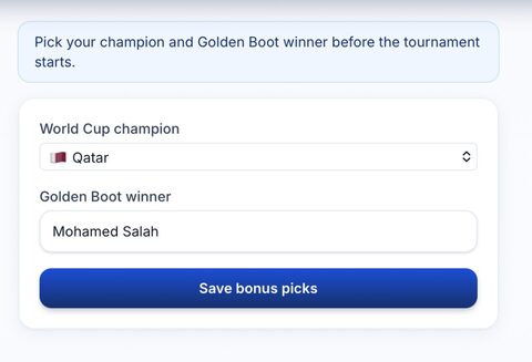 Bonus picks
