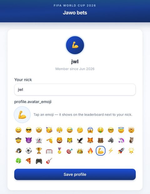Your profile
